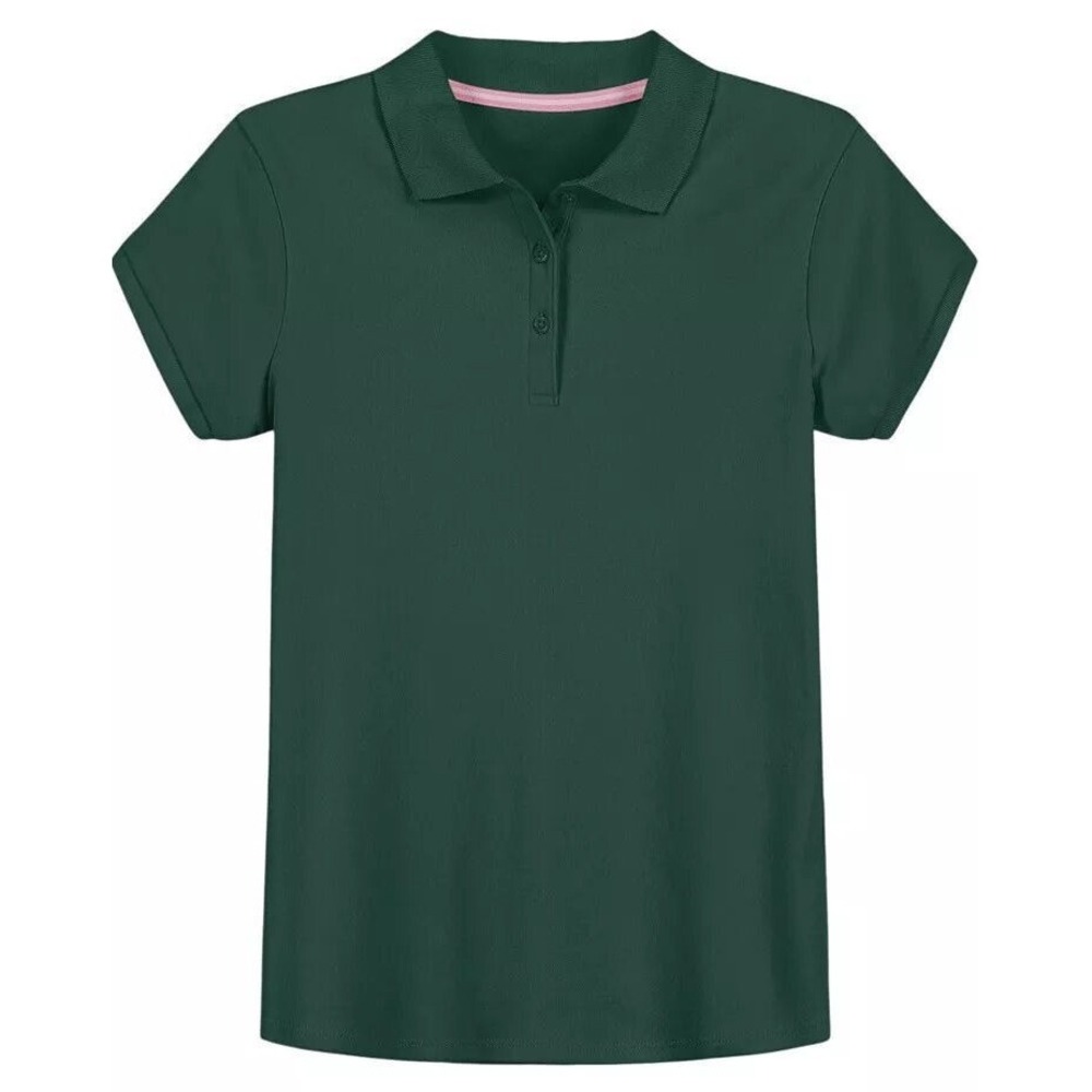 IZOD Schoolwear Uniform Girls Short Sleeve Polo - Forest Green #1155 - XS 6